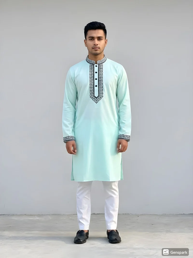 Elite Quality Embroidered Panjabi কোড- 270 - Image 2