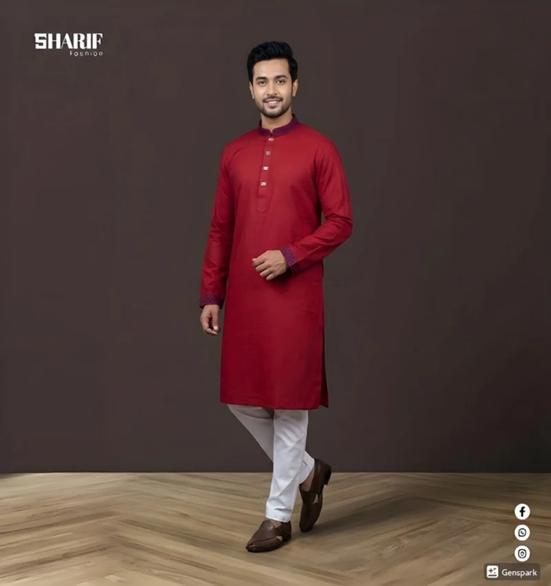 Premium Embroidery Panjabi - Image 2