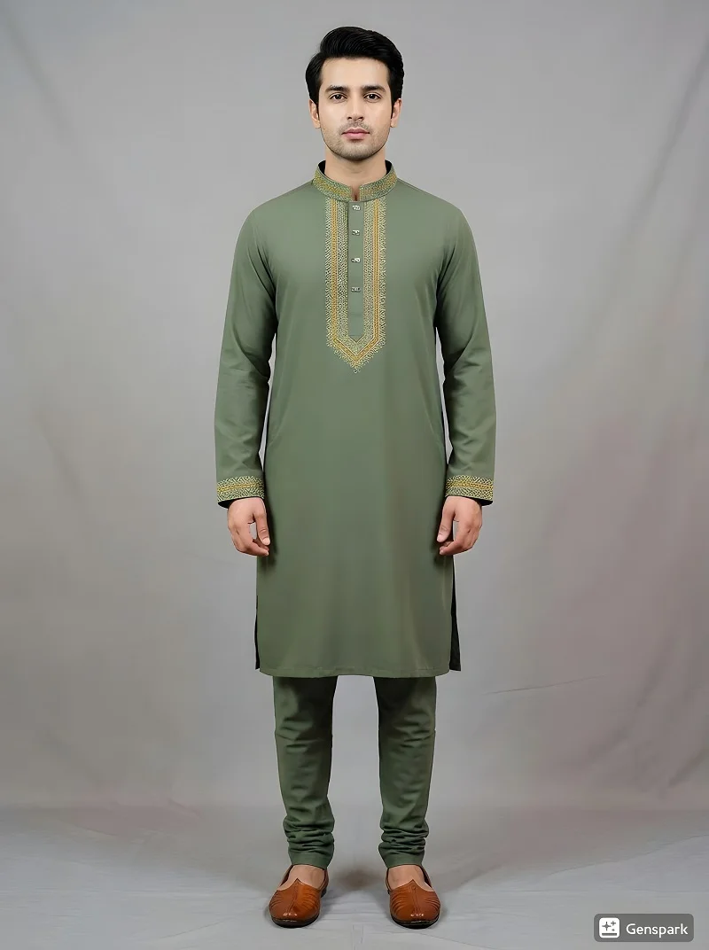 Men’s Embroidery Panjabi - Image 2
