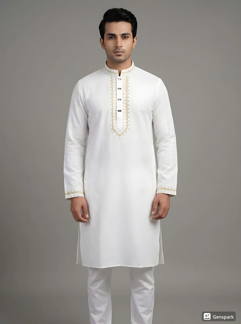 Men’s Embroidery Panjabi - Image 2