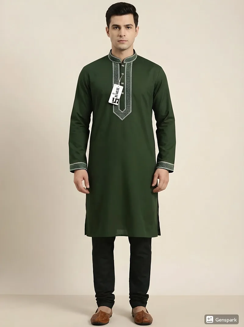 Men's Embroidery Panjabi - Image 2